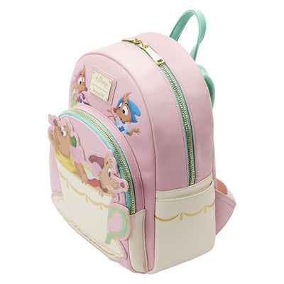 Loungefly Disney Cinderella Gus Gus And Jack Teacup Mini Backpack - Top View