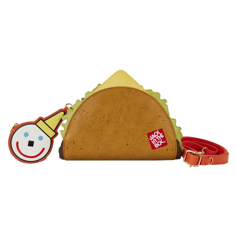 Loungefly Jack in the Box Late Night Taco Crossbody - Front with Charm