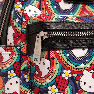 707 Street Exclusive - Sanrio hello Kitty Rainbow Abstract Mini Backpack