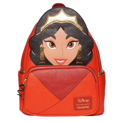 Loungefly Disney Aladdin Jasmine Red Cosplay Mini Backpack - Entertainment Earth Ex - Front