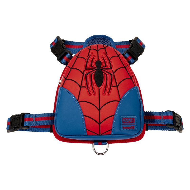 Loungefly Pets Marvel Spider Man Cosplay Mini Backpack Dog Harness - Front