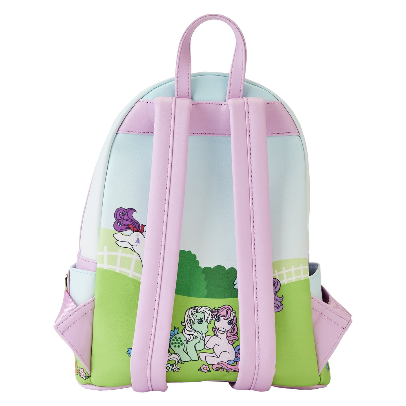 671803456013 - Loungefly Hasbro My Little Pony 40th Anniversary Stable Mini Backpack - Back