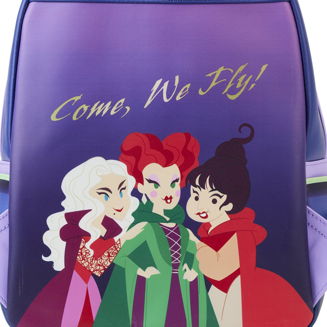 Disney Hocus Pocus The Sanderson Sisters Cauldron shops Mini Backpack & Cardholder