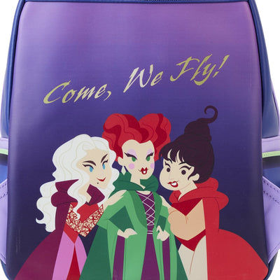 Loungefly Disney Hocus Pocus Sanderson Sisters House Mini Backpack - Back Hit