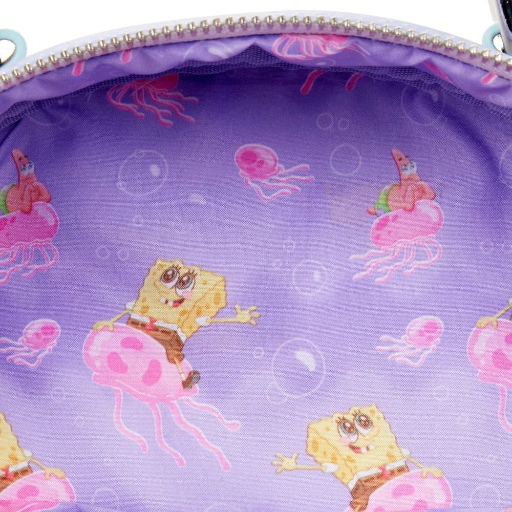 Loungefly Spongebob Pastel Jellyfishing Mini Backpack - Interior Lining