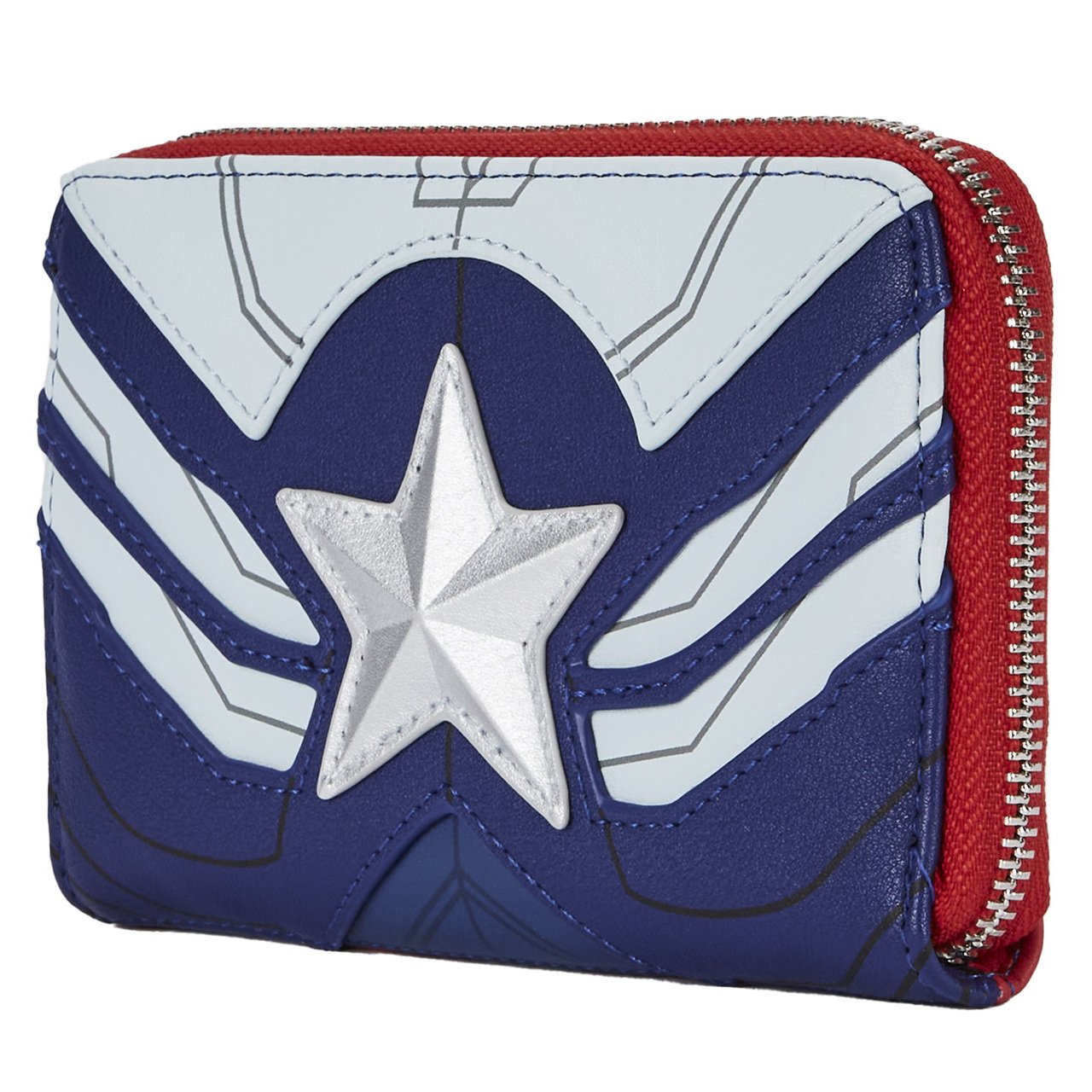 Loungefly Marvel Falcon Captain America Cosplay Zip-Around Wallet - Front