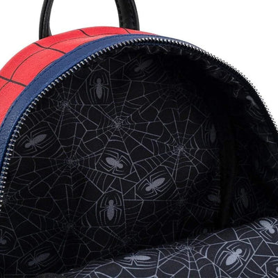 Loungefly Marvel Spider Man Classic Cosplay Mini Backpack - 671803311053 - Interior Lining