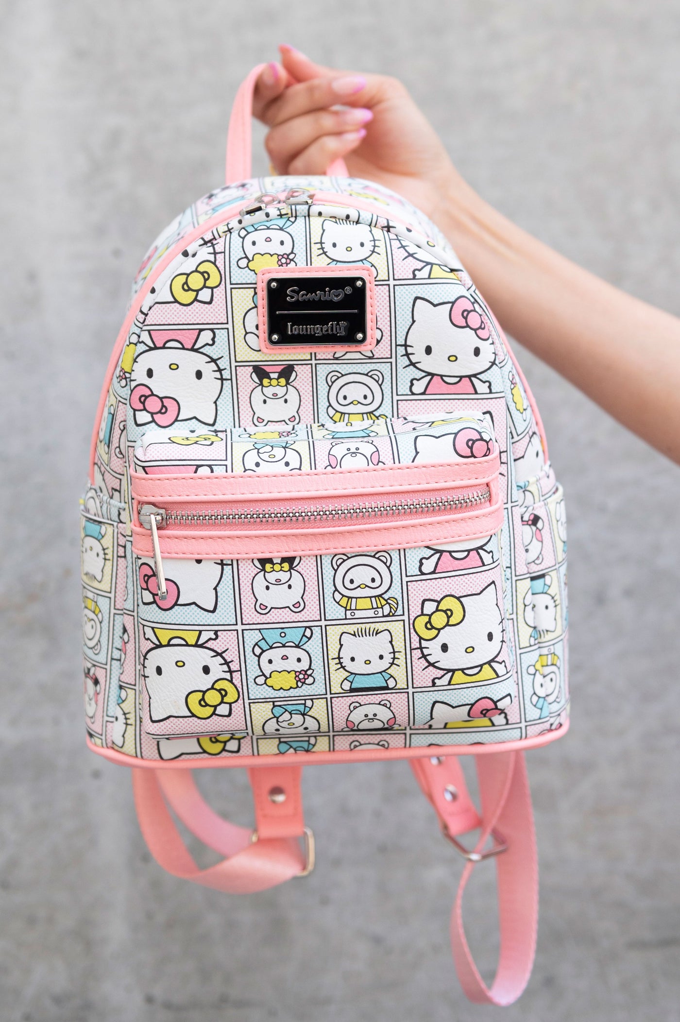 707 Street Exclusive - Loungefly Sanrio Hello Kitty and Friends Mini Backpack - IRL Front