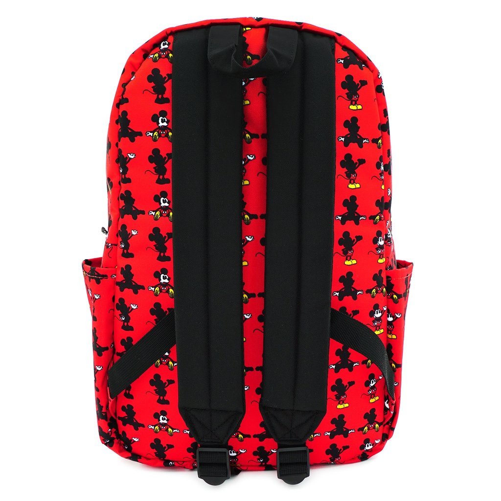 Loungefly x Disney Mickey Mouse Parts Allover-Print Nylon Backpack - BACK
