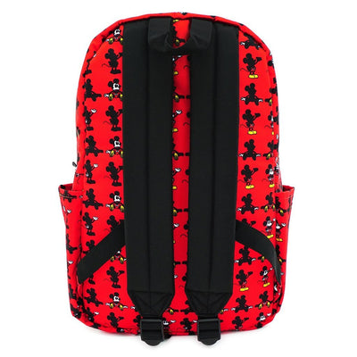 Loungefly x Disney Mickey Mouse Parts Allover-Print Nylon Backpack - BACK