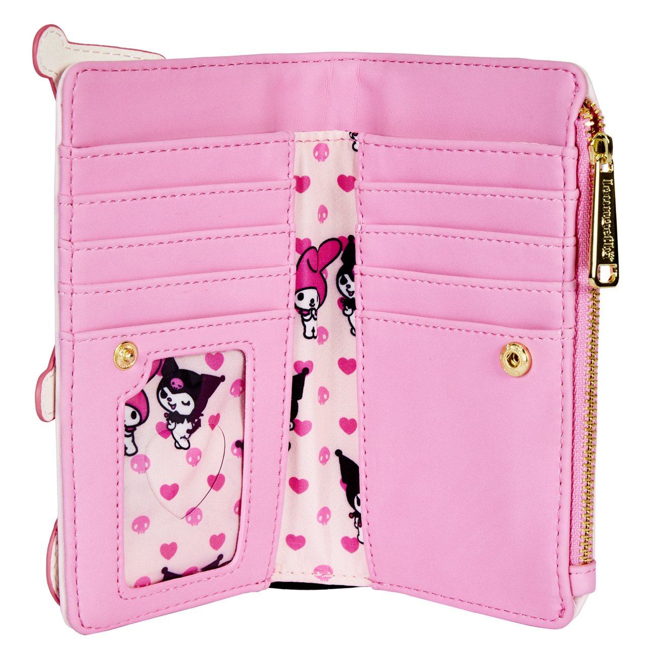 Loungefly Sanrio My Melody Kuromi Flap Wallet - Interior view