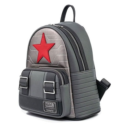Loungefly Marvel Winter Soldier Cosplay Mini Backpack - Side