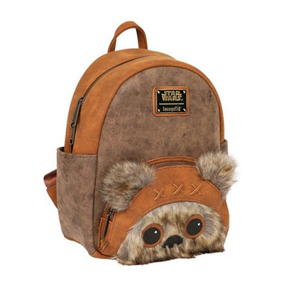 Loungefly Star Wars Ewok Faux Leather Mini Backpack - SIDE