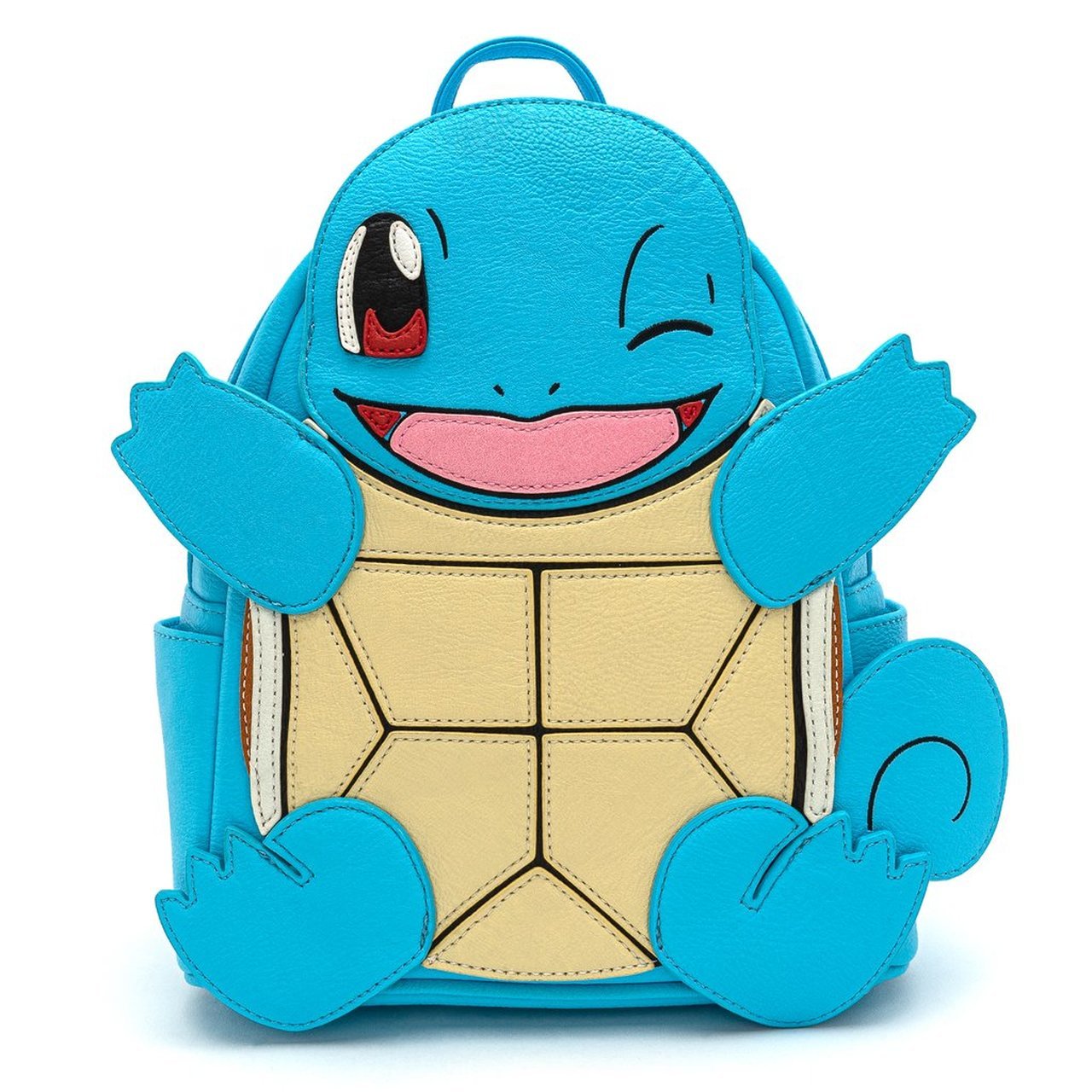 Loungefly x Pokemon Squirtle Cosplay Faux Leather Mini Backpack - FRONT