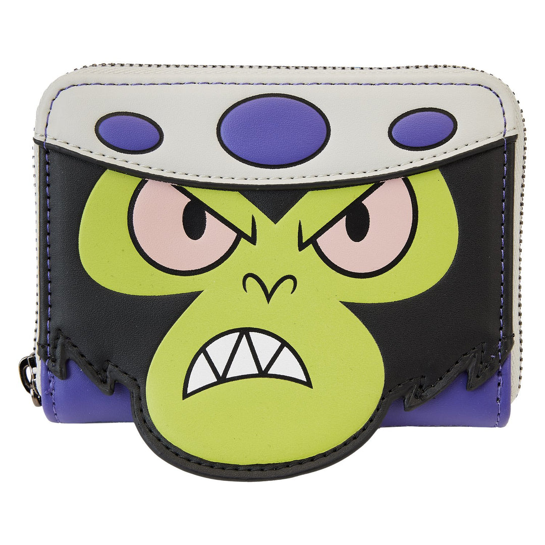 Loungefly Cartoon Network Powerpuff Girls Mojo Jojo Cosplay Zip-Around Wallet - Front - 671803462618