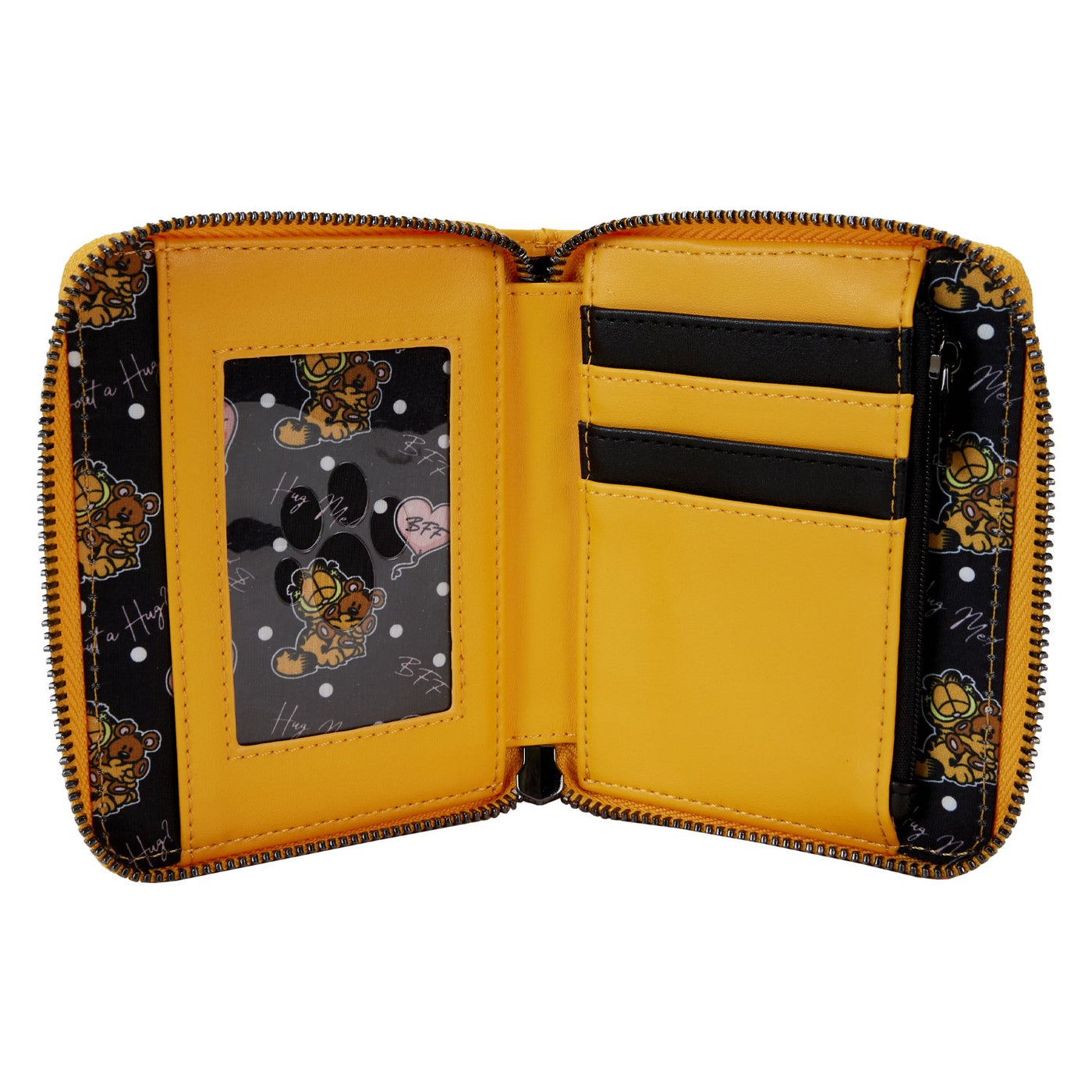 Loungefly Nickelodeon Garfield and Pooky Zip-Around Wallet - Interior View
