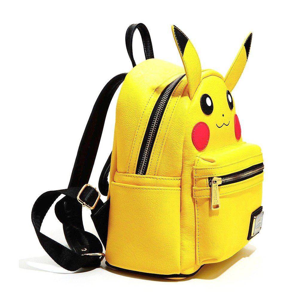 Loungefly x Pokemon Pikachu Face Mini-Backpack - SIDE