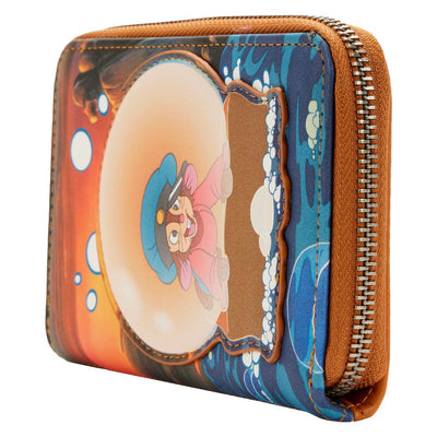 Loungefly An American Tail Fievel Bubbles Zip Around Wallet - Front Side View