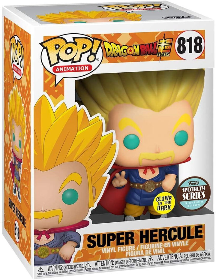 Dragon Ball Super Glow in the Dark Super Saiyan Hercule POP! Vinyl FIgure
