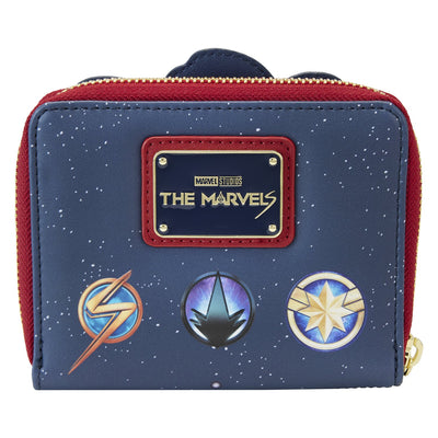 671803393066 - Loungefly Marvel The Marvels Group Zip-Around Wallet - Back