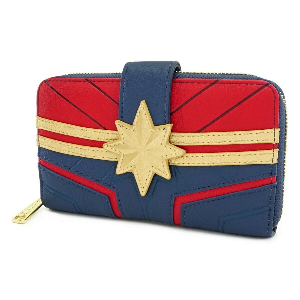 Loungefly x Captain Marvel Debossed Suit Wallet - SIDE