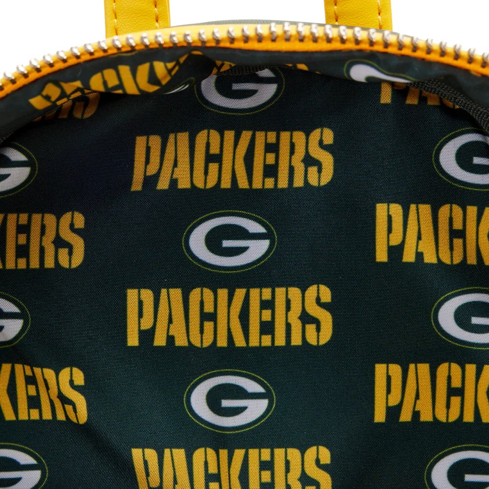 Loungefly NFL Greenbay Packers Patches Mini Backpack - Interior Lining