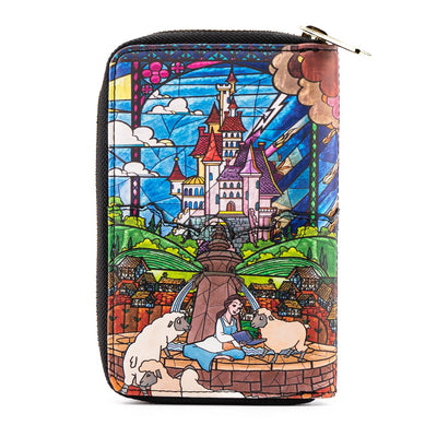 Loungefly Disney Princess Belle Castle Series Zip-Around Wallet - Back