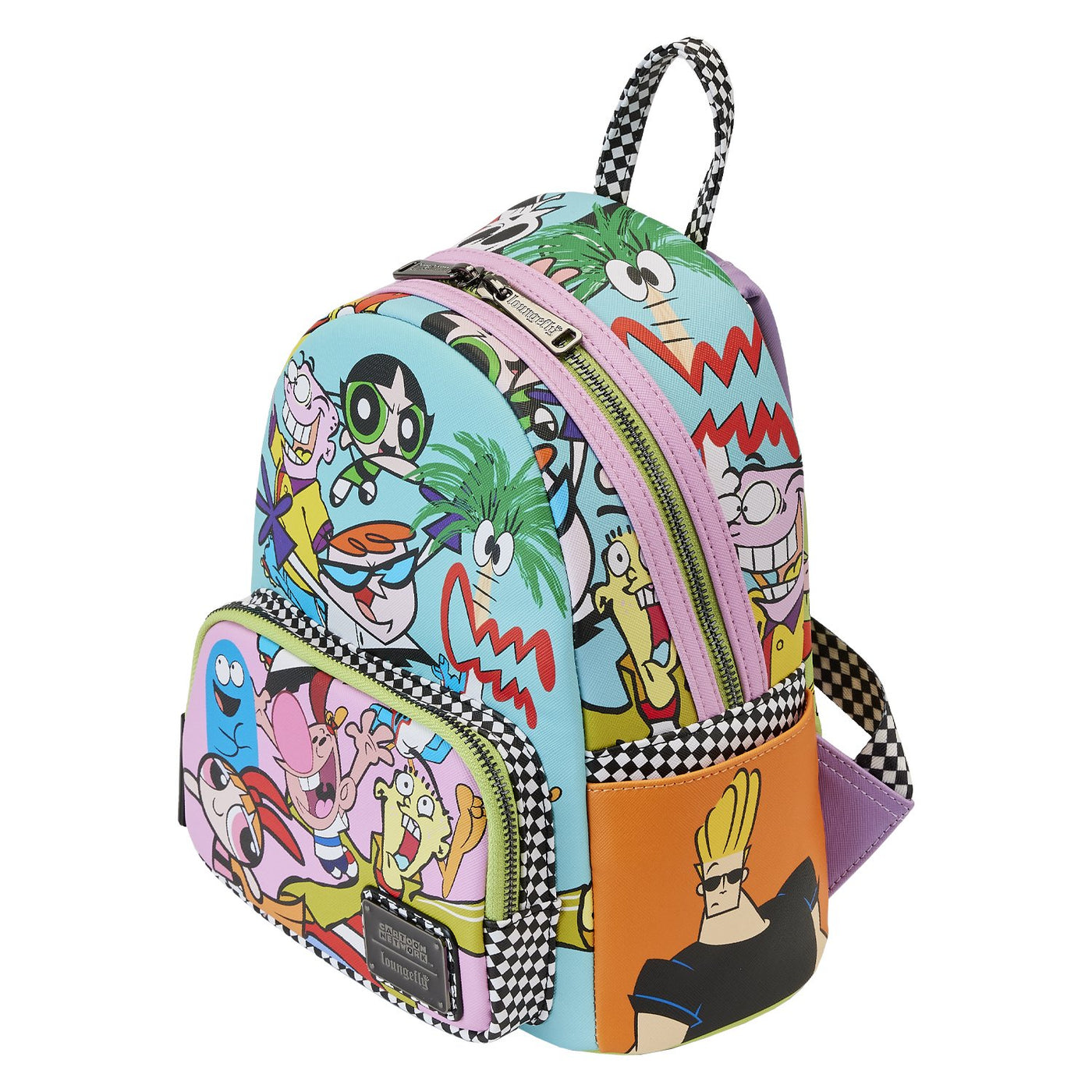 671803465060 - Loungefly Cartoon Network Retro Collage Mini Backpack - Top View