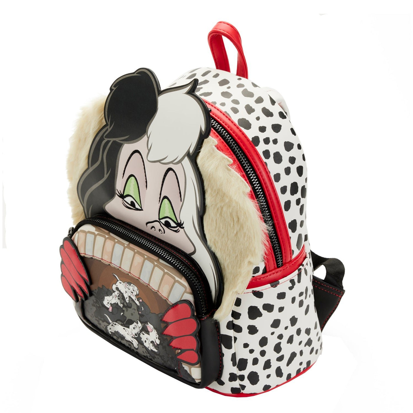 Loungefly Disney 101 Dalmatians Villains Scene Cruella Mini Backpack - Top View