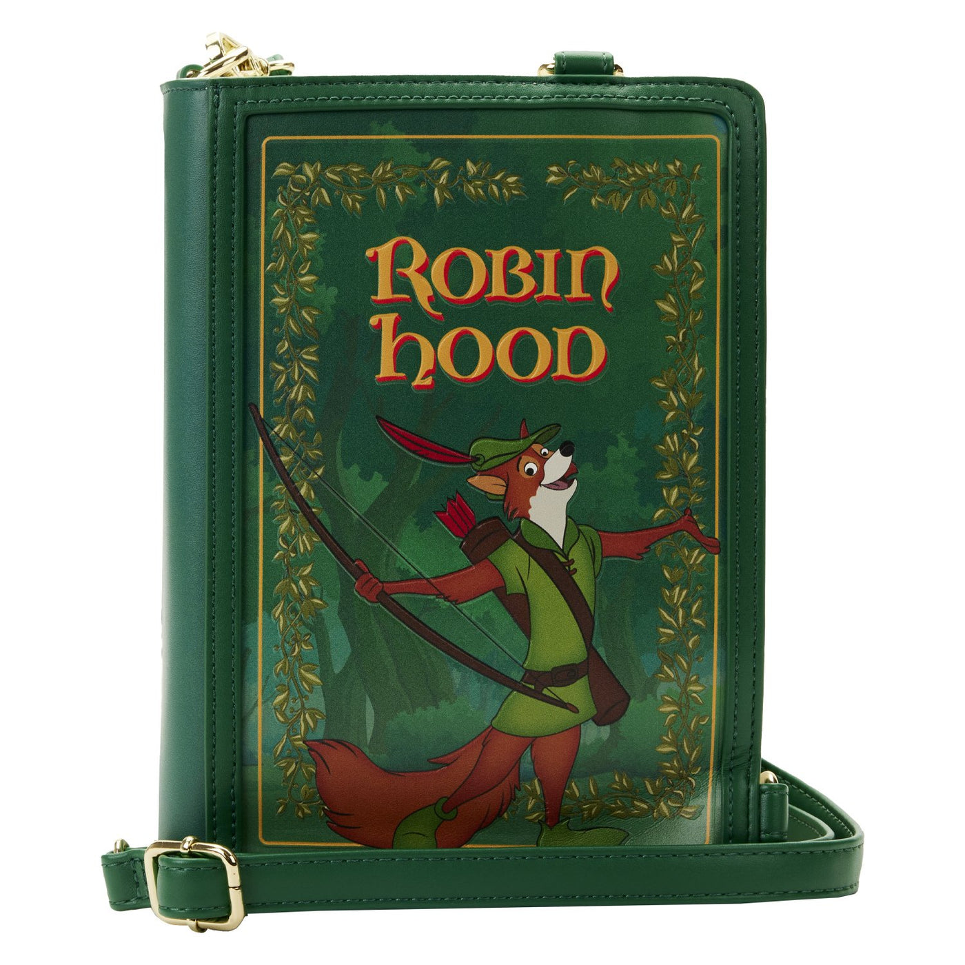 Loungefly Disney Classic Book Robin Hood Convertible Crossbody - Front