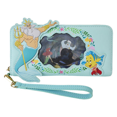 Loungefly Disney The Little Mermaid Princess Lenticular Zip-Around Wallet - Front