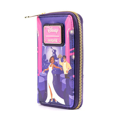 Loungefly Disney Princess and the Frog Tiana's Palace Zip-Around Wallet Side
