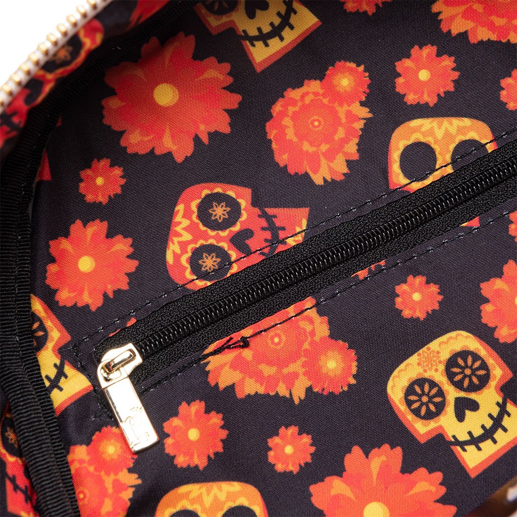 707 Street Exclusive - Loungefly Disney Villains Pixar Coco Ernesto Cosplay Mini Backpack - Interior Lining
