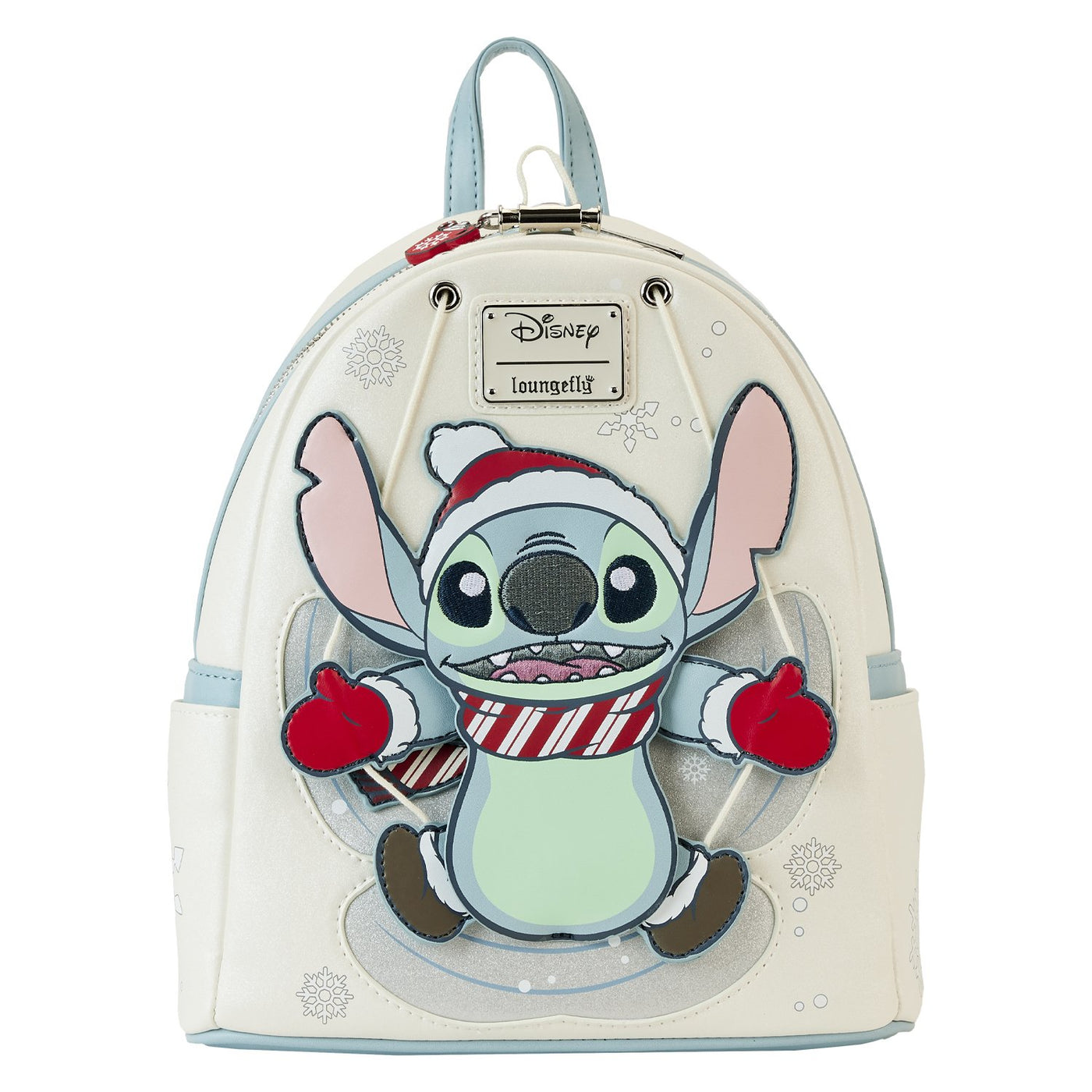 Loungefly Disney Stitch Snow Angel Cosplay Mini Backpack - Front