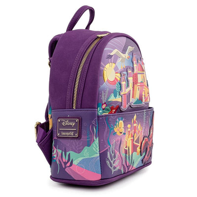 Loungefly Disney Little Mermaid Ariel Castle Mini Backpack - Side