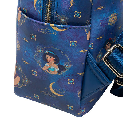 707 Street Exclusive - Loungefly Disney Aladdin and Jasmine Mini Backpack - Side Pocket