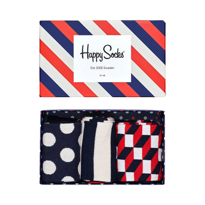 Stripe Socks Gift Box Set - 3-Pack