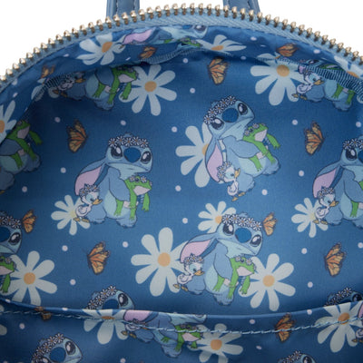 Loungefly Disney Lilo and Stitch Springtime Stitch Cosplay Mini Backpack - Interior Lining