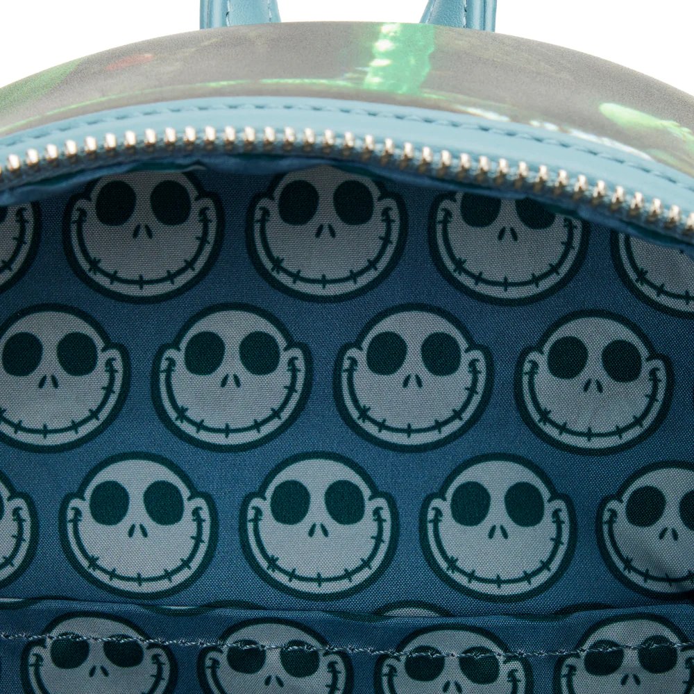 Loungefly Disney Nightmare Before Christmas Final Frame Mini Backpack - Interior Lining