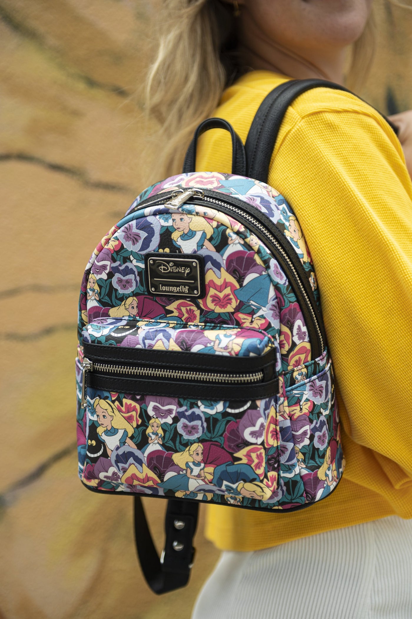 707 Street Loungefly Exclusive Disney Alice in Wonderland Wildflowers Mini Backpack - IRL 03