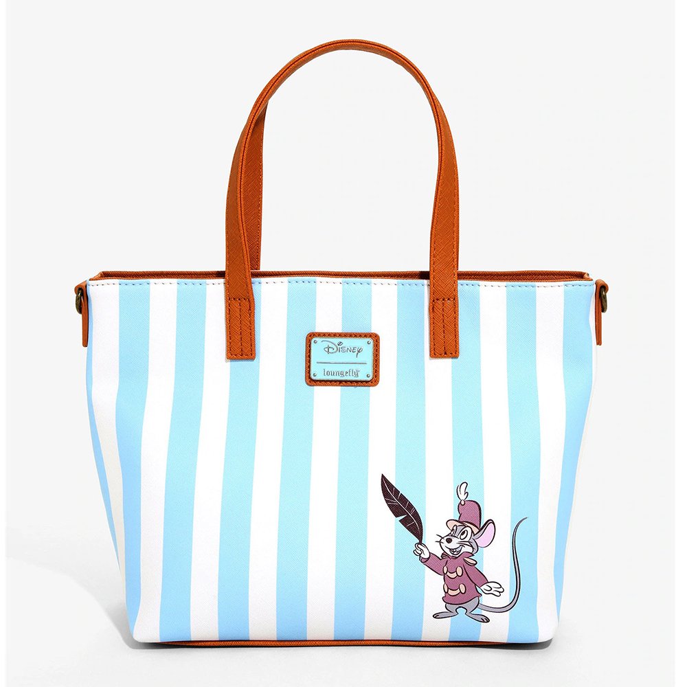 Loungefly x Disney Dumbo Striped Tote Bag with Crossbody Strap - BACK