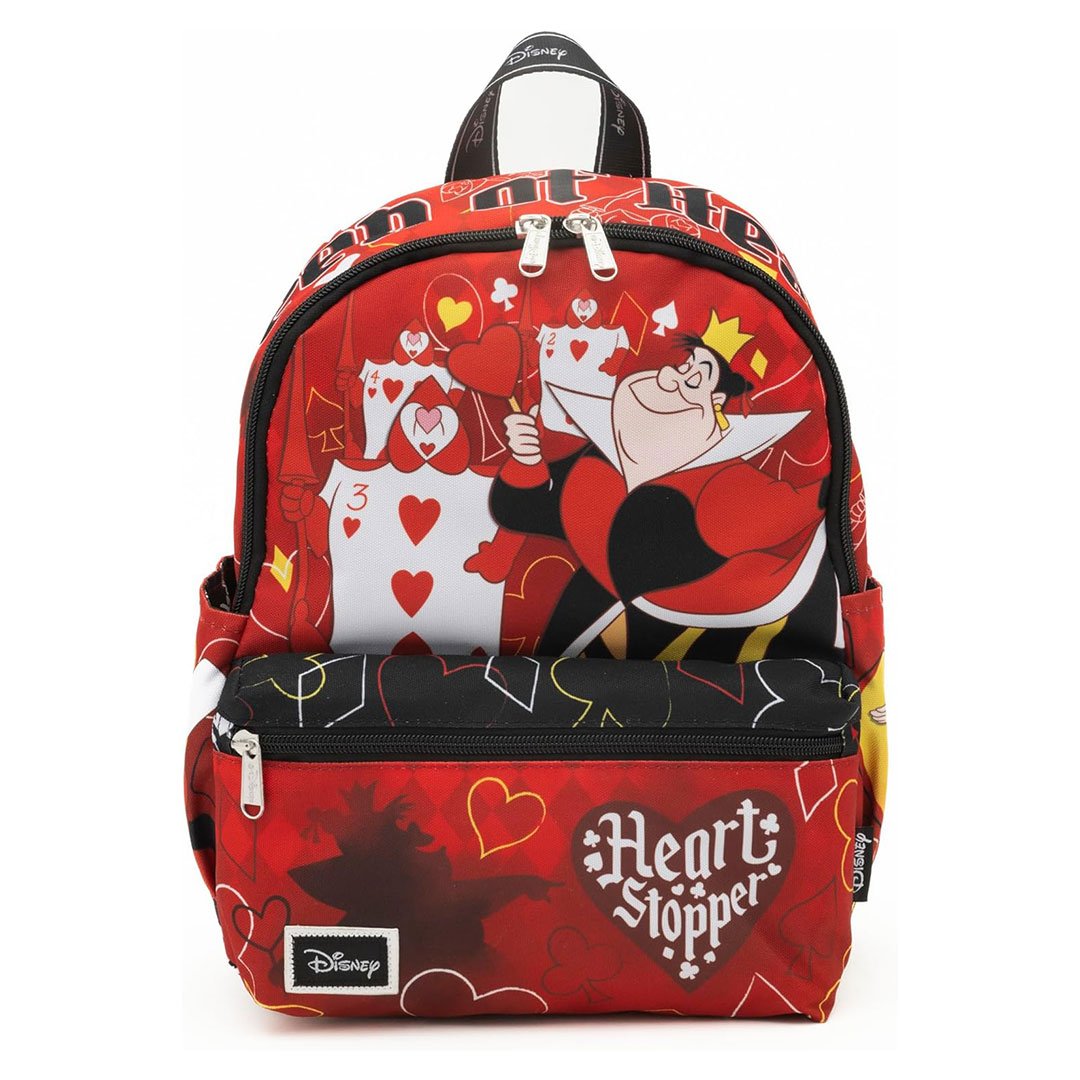 WondaPop Disney Alice in Wonderland Queen of Hearts 13" Nylon Mini Backpack - Front