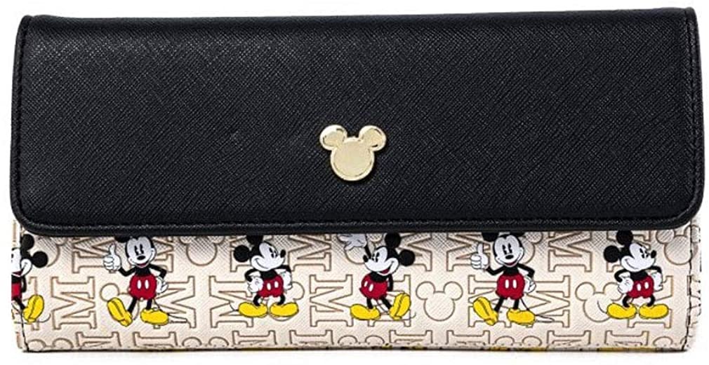 Disney Mickey Mouse Allover Print Hardware Wallt