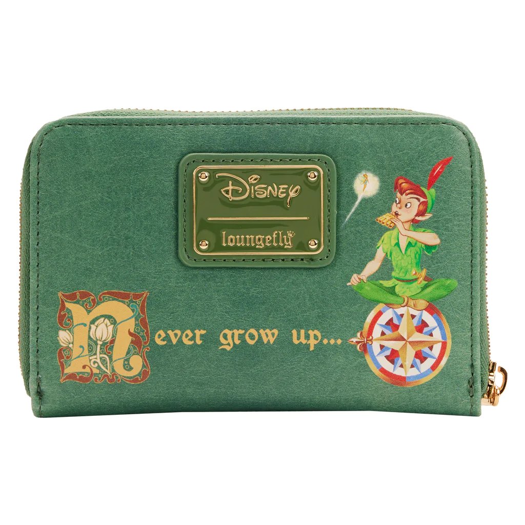 Loungefly Disney Peter Pan Book Series Zip-Around Wallet - Back