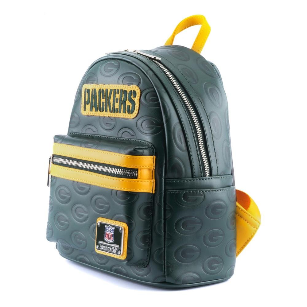Loungefly NFL Greenbay Packers Logo Allover Print Mini Backpack