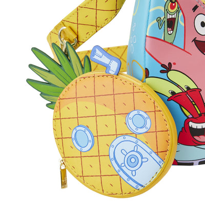 Loungefly Nickelodeon Spongebob Squarepants Group Shot Crossbody - Pineapple Coin Pouch