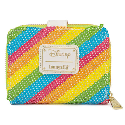 Loungefly Disney Sequin Rainbow Zip-Around Wallet