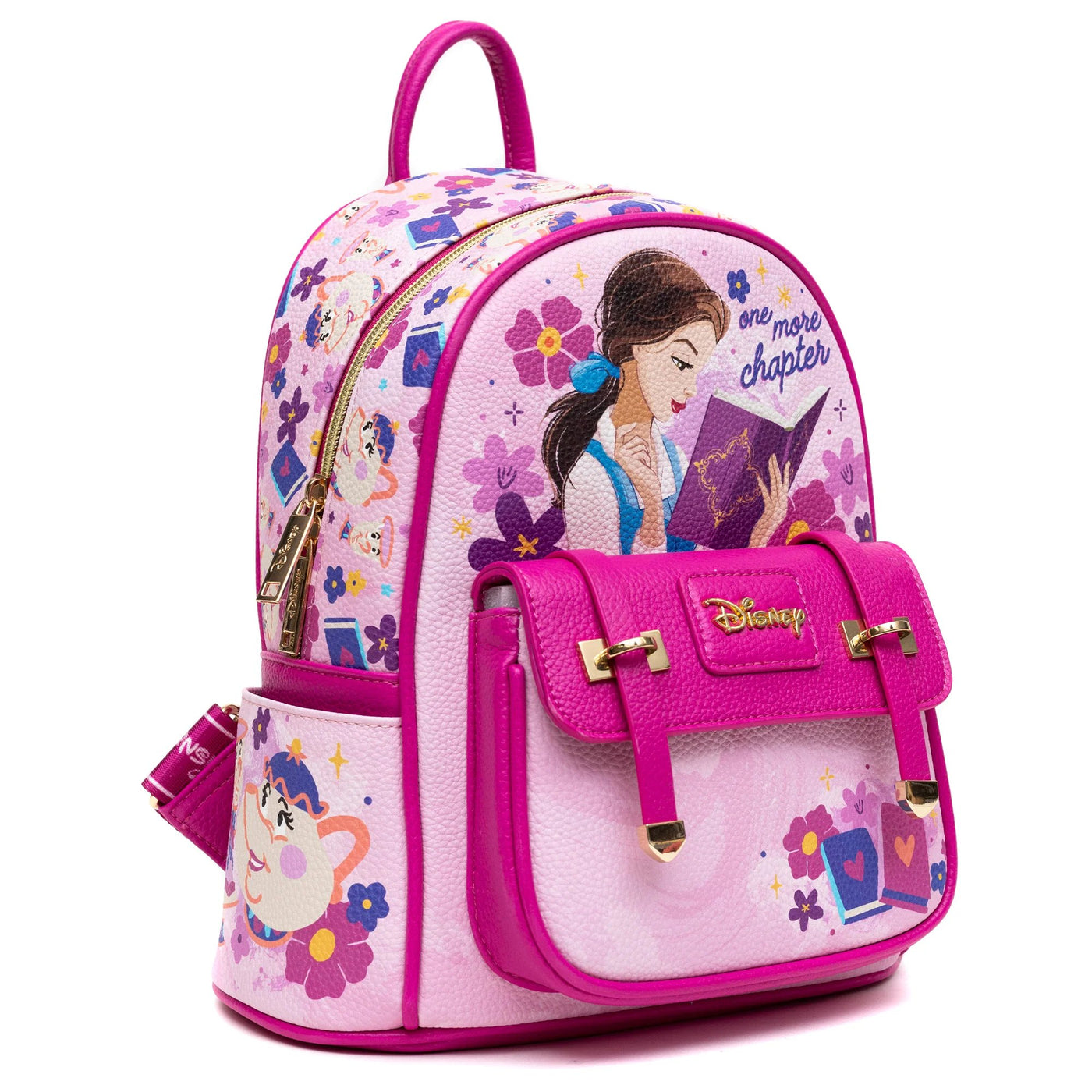 WondaPop Disney Beauty and the Beast Belle Books Mini Backpack - Side View
