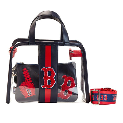Loungefly MLB Boston Red Sox Stadium Crossbody with Pouch - Front With Pouch - 671803422247