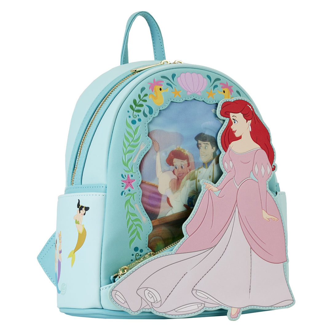 Loungefly Disney Little 2024 Mermaid Ariel and Friends Allover Print Backpack - NEW!!